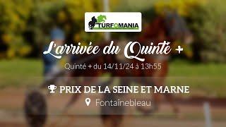 Turfomania Arrivée quinté du Jeudi 14 Novembre 2024