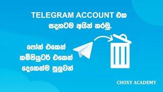 How To Delete Telegram Account Permanently in Sinhala - Dinesh Academy