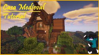 CÓMO HACER una CASA MEDIEVAL en Minecraft / TUTORIAL + DESCARGA! / Cómo Construir una Casa Medieval