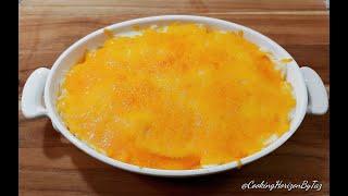 Creamy Mashed Potatoes with Cheese on top | Easy Delicious Side Dish