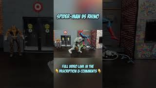 Spider-Man Vs Rhino Stop Motion SHORT #shorts #spidermanstopmotion