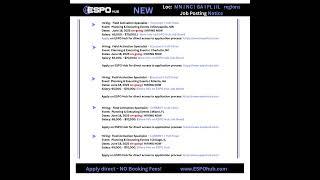 ESPO Hub Event has Posted NEW Event Jobs! #job #gigs #event