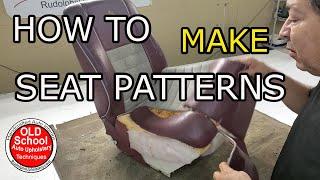 Watch this first! Learn how to make seat patterns for auto upholstery