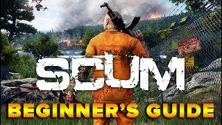 SCUM BEGINNER'S GUIDE | BASIC CRAFTING & STARTING TIPS | TweaK_GG