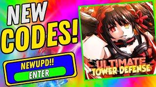 *NEW CODES* ROBLOX Ultimate Tower Defense CODES 2024 | Ultimate Tower Defense CODE