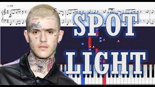 Marshmello x Lil Peep - Spotlight - Piano Tutorial w/ Sheets