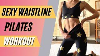 FLAT ABS & SMALLER WAIST WORKOUT  15 MIN PILATES | No eqiupment