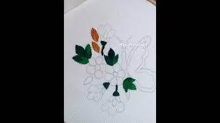 Butterfly Floral Design Hand Embroidery !! Embroidery Designs