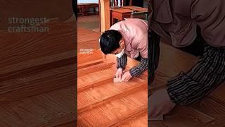 Masterful Woodworking: Watch This Craftsman Scrape and Polish Rosewood Furniture to Perfection! 