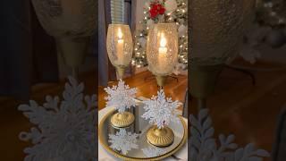 Dollar tree candle holder Ideas #tabledecor #homedecoration #centerpiece #homedecorideas #diy