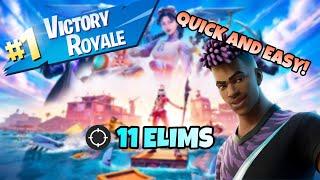 Solo Victory Royale! | Fortnite | Quick and Easy! | 11 ELIMS