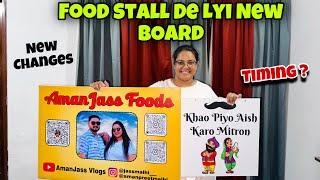 Food Stall Kdo To Ho Reha Start ? | Banner V Ho Gye Ready | Amanjass Vlogs |