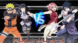 Uzumaki Naruto & Hinata The Last vs Uchiha Sasuke & Sakura BNG ANIME MUGEN JUS Team Fight