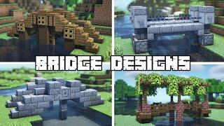 Minecraft - 4 Simple Bridge Designs (How to Build)