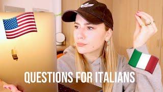 ITALIAN GIRL RESPONDS TO "QUESTIONS AMERICANS HAVE FOR ITALIANS" | CALLMEDIDI