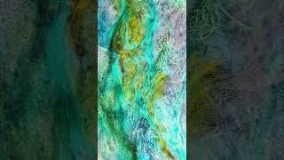 Needle Felt Art - A seascape of colour and Texture.  #fabricart #craft  #textileart