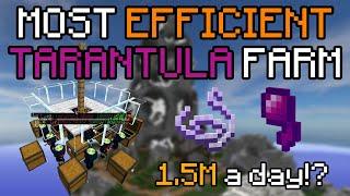 HOW TO BUILD the MOST EFFICIENT TARANTULA MINION Farm! | Hypixel Skyblock