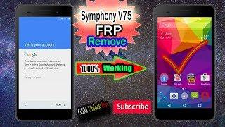 | How to Symphony V75 Frp Remove|  Or | Google account baypass| Just 2 Apk |100000% Working|