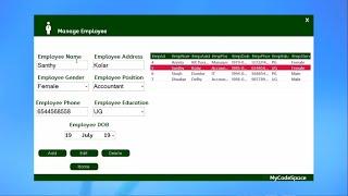 Vb Full Project(Employee Management System)with Source code