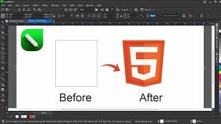 Designing the HTML Logo from a Square in CorelDRAW – Step-by-Step Guide