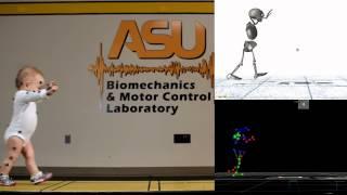 Sara walking in the Biomechanics and Motor Control lab