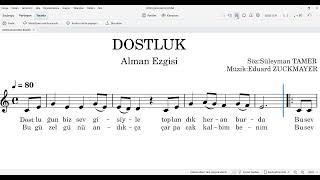 DOSTLUK(ALMAN EZGİSİ)