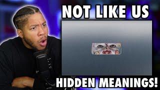 I DIDN'T CATCH THESE EASTER EGGS! The Dark Creepy & Eerie Messages in Not like us (REACTION)