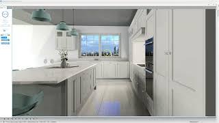 Brighter3D rendering a kitchen in sketchup