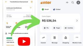 COMO RECEBER PAGAMENTO DO YOUTUBE PELO BANCO INTER | GOOGLE ADSENSE