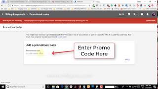 How to add Google Adwords Coupon Promotional code