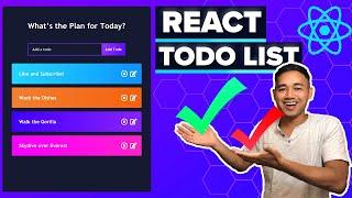 React Todo List App Tutorial - Beginner React JS Project Using Hooks