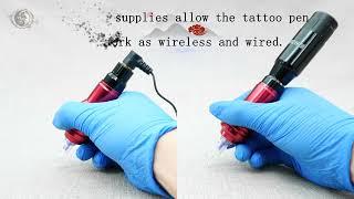 Wireless Tattoo Machine Kit with 7 Tattoo Ink DWTK011 | Wormhole Tattoo