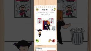 Find a way to get backstage - BrainTest 4 Level 391 #reels #braintest #games #gaming #shorts #video