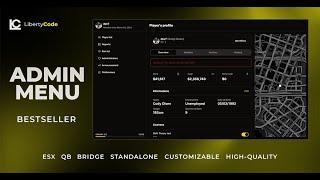 lc_adminmenu - FiveM Admin Menu Script, ESX/QB/STANDALONE, Easy To Install & Configure