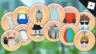 How to get ALL OF THE PRESENT TIMES EGG BADGES in the EGG HUNT 2021 HANGOUT | Roblox