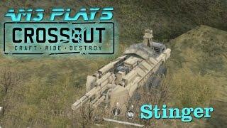 Crossout beta Gameplay ~ The "Stinger" 100mm tank destroyer