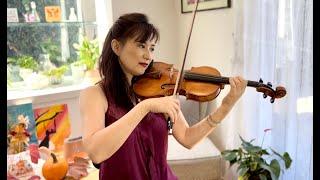 The most beautiful song for fall! "Autumn Leaves" violin solo by Sang Shen