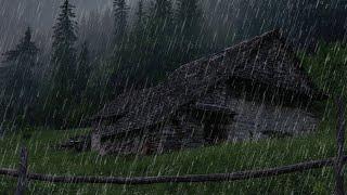 Super Heavy Rain To Sleep Immediately - Rain Sounds For Sleeping - Thunderstorm Sounds