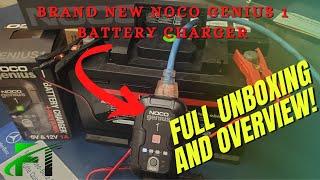 *NEW* - NOCO GENIUS 1 BATTERY CHARGER - Full Unboxing & Setup Review!! BEST BATTERY CHARGER FOR SALE