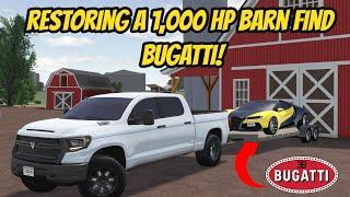 Greenville, Wisc Roblox l Rebuilding A 1000HP ABANDONDED Bugatti Update Roleplay