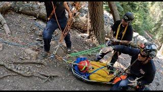 Rope Rescue from Steep Angle to Low Angle: "Shark Finning" w/ the Maestros on a Lower