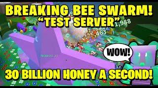 Breaking Bee Swarm! 30 Billion Honey Per Second! - Bee Swarm Simulator