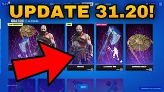 KRATOS SKIN + LEVIATHAN AXE PICKAXE RETURN RELEASE DATE IN FORTNITE ITEM SHOP UPDATE 31.20!