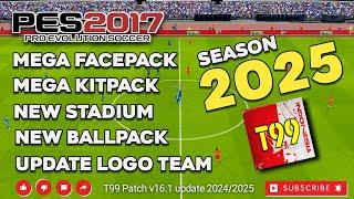 PES 2017 UPDATE FACEPACK , KITS,LOGO TEAM,NEW HD PITCH,BALLPACK,NEW STADIUM,ADBOARD,MENU EFOOTBALL