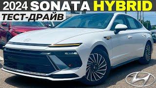 Тест-драйв и обзор Hyundai Sonata Hybrid 2024. Вместо Камри