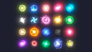 Glowing orbs pack Vol.4 | Demo for Asset Store