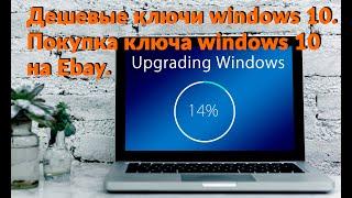 Дешевые ключи windows 10. Покупка ключа windows 10 на Ebay. Активация windows 10.