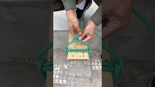 Swing knot . This method is so practical #knowledge #knot #rope #technique