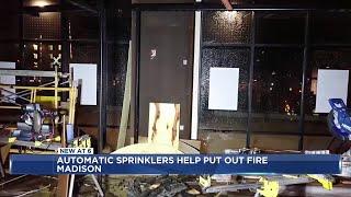 Sprinkler system saves fire from spreading in downtown Madison building