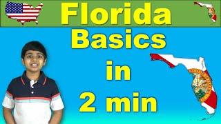 Florida Basics in 2 min for Kids | Simple Facts about Florida